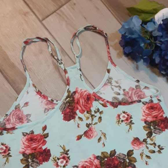 Essentials Rose Print Camisole Top - Picture 6 of 7